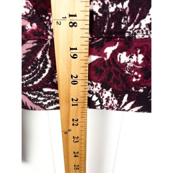 Joie Caleigh Abstract Floral Purple Cropped Sweatshirt S‎ - Picture 3 of 8